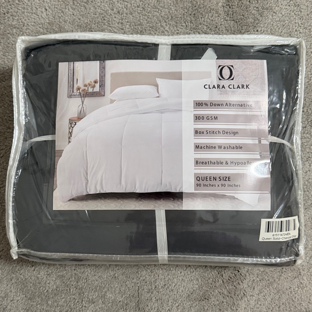 Clara Clark Black Down Alternative Comforter